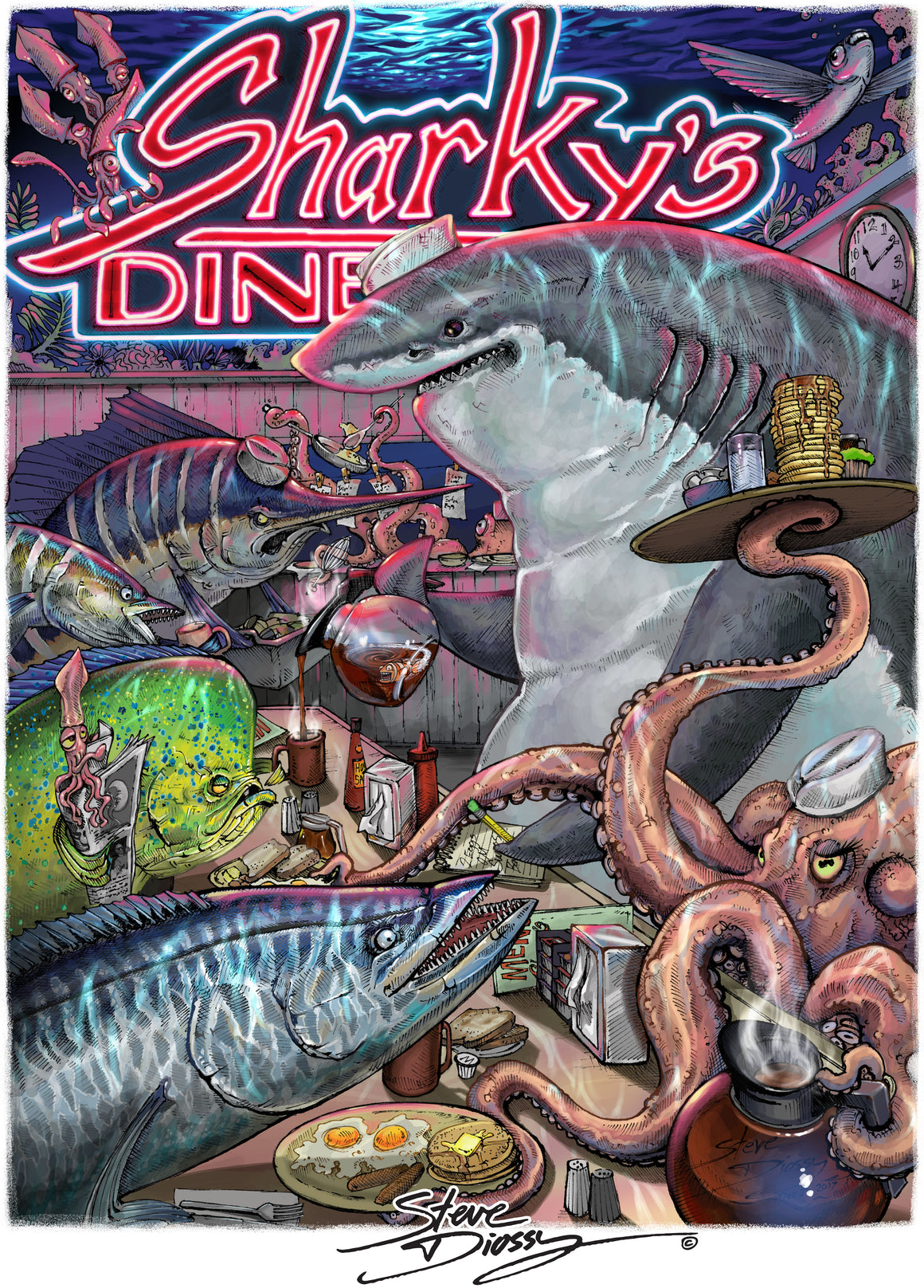 "Sharky's Diner" Shop by Design