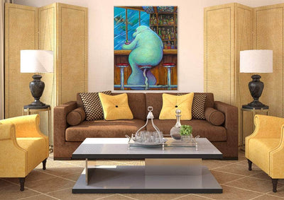 "Lonely Manatee" Limited Edition Canvas