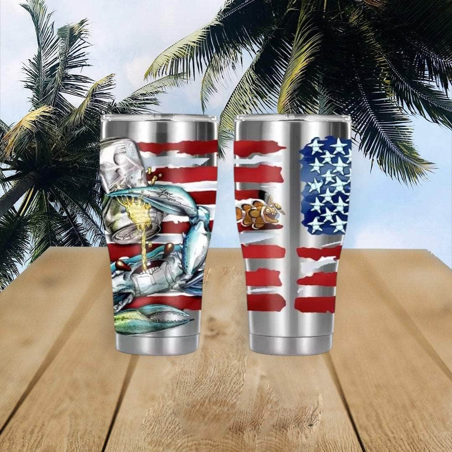 "Crabeer USA" Stainless Steel Tumbler
