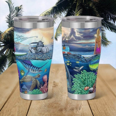 "Overboard" Stainless Steel Tumbler