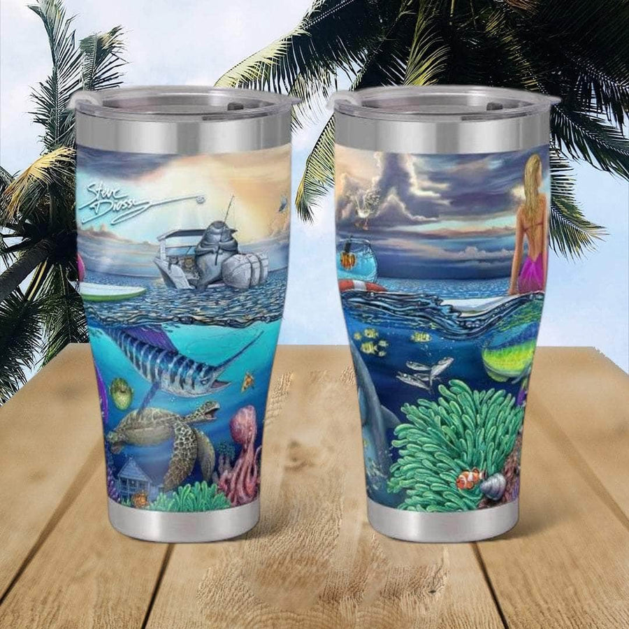 "Overboard" Stainless Steel Tumbler
