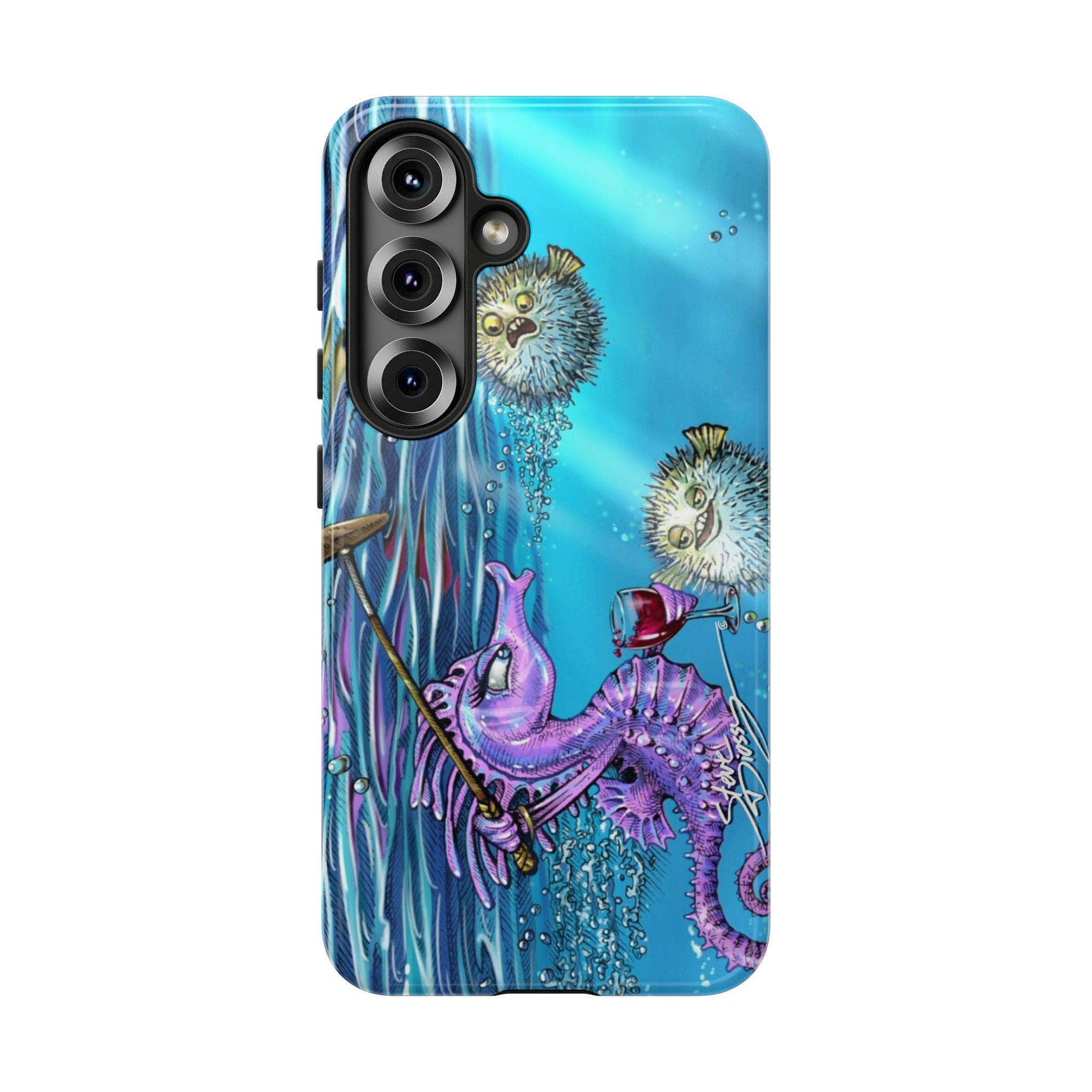 "Seahorse Blowout" Tough Phone Cases