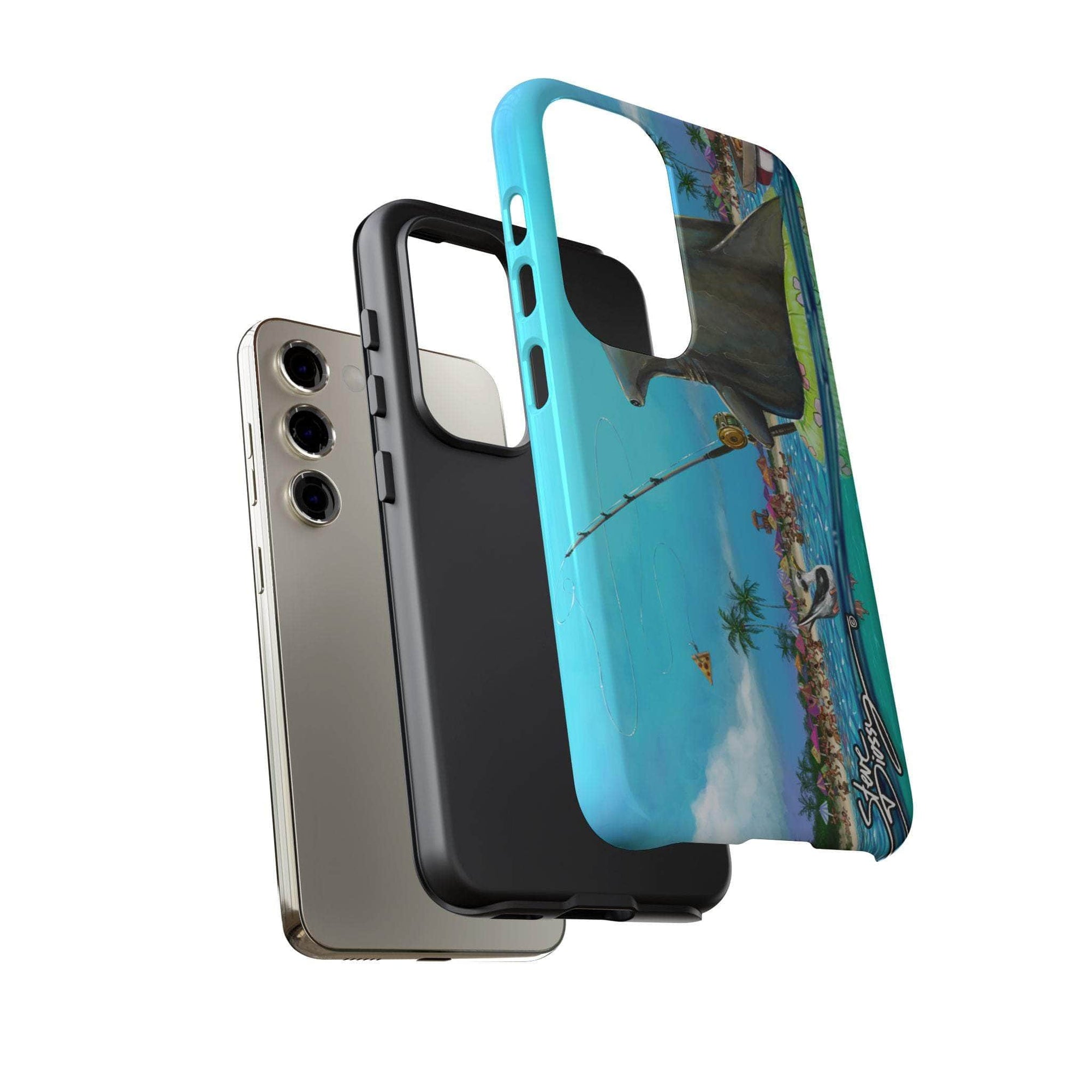 "Shark Fishing" Tough Phone Cases