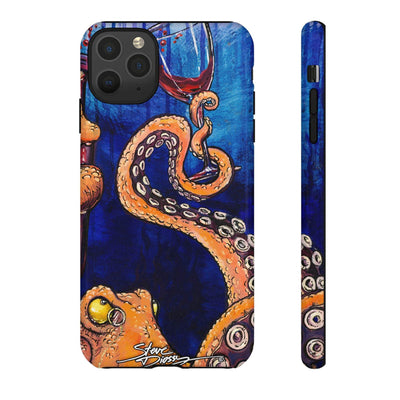 "Octopus the Connoisseur" Tough Phone Cases