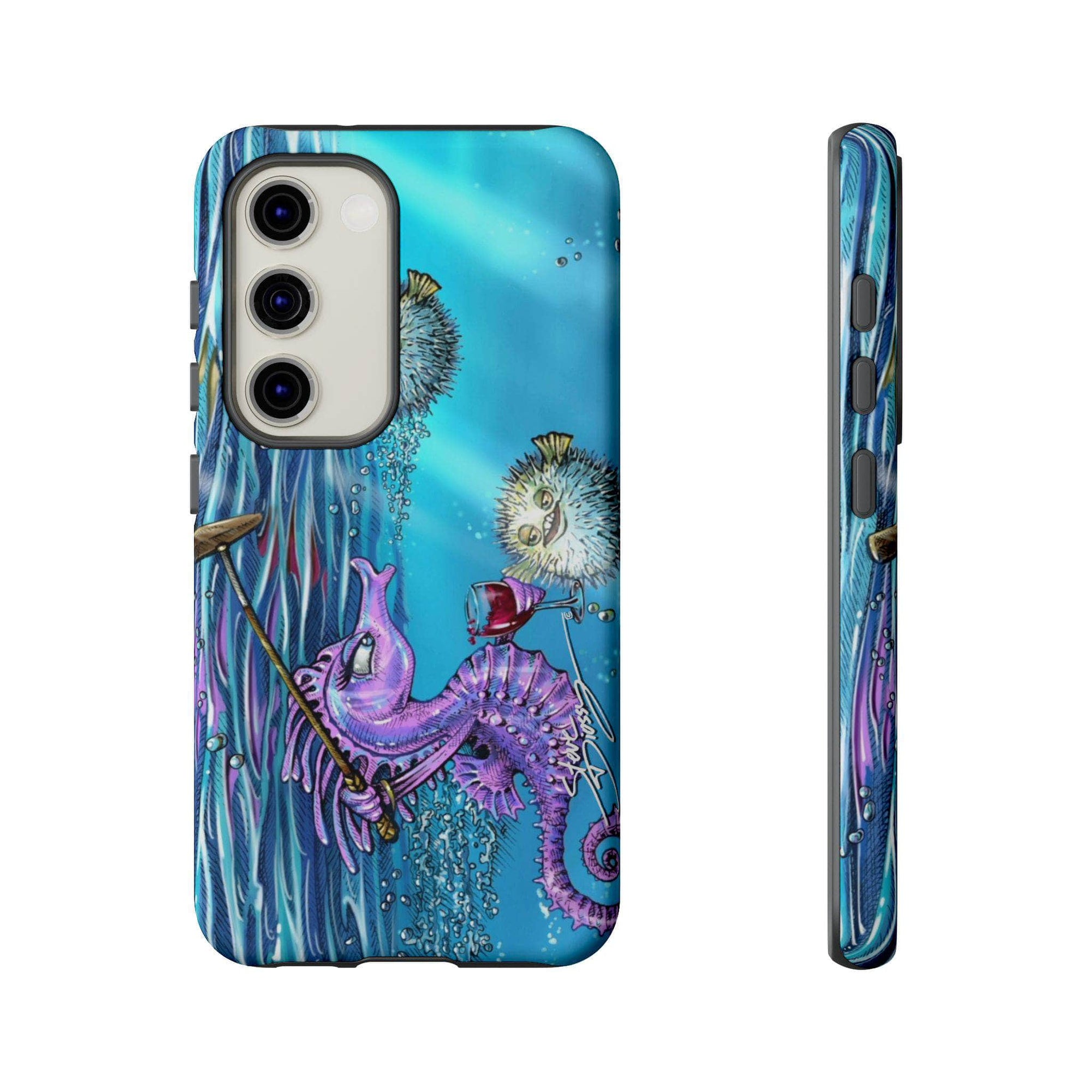 "Seahorse Blowout" Tough Phone Cases