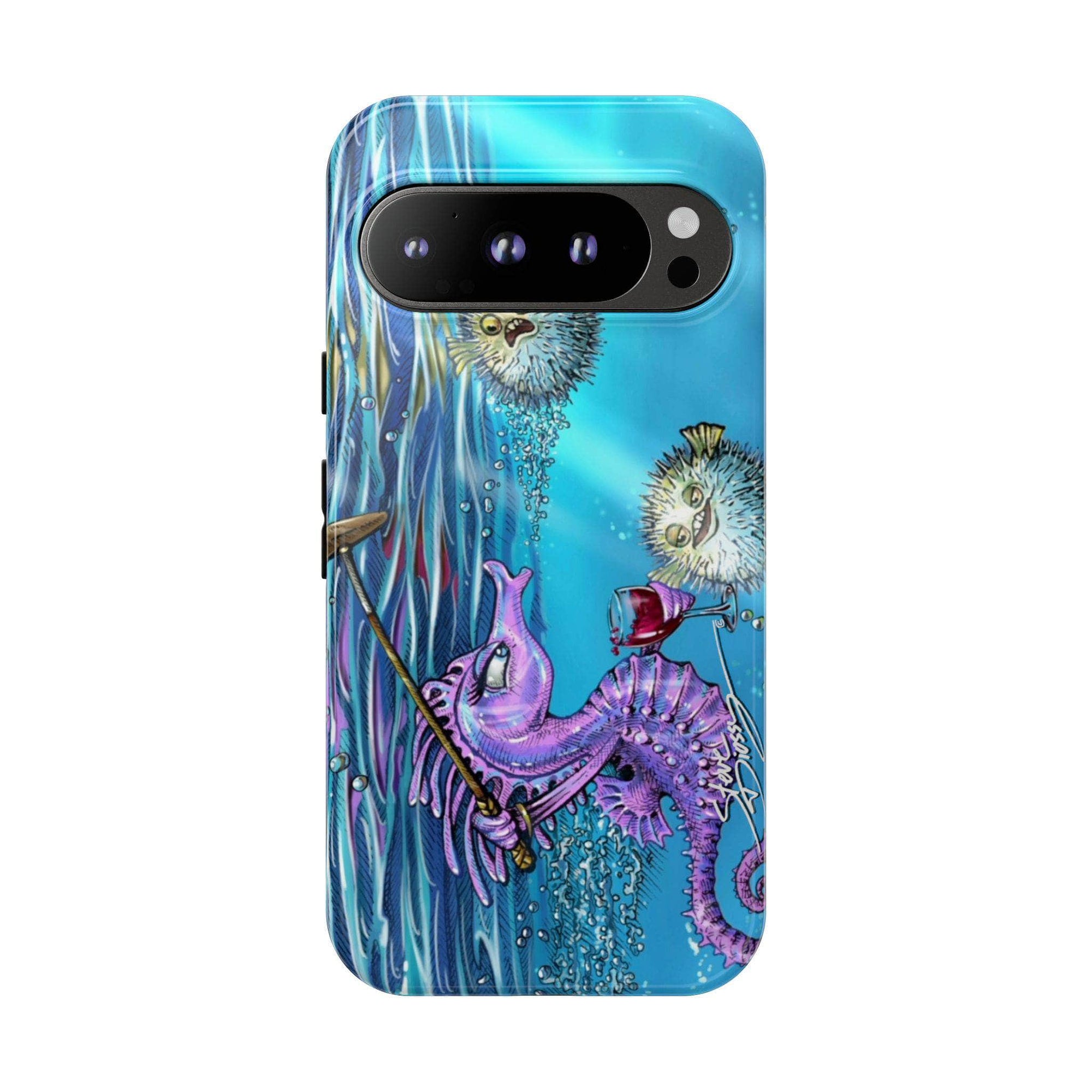 "Seahorse Blowout" Tough Phone Cases