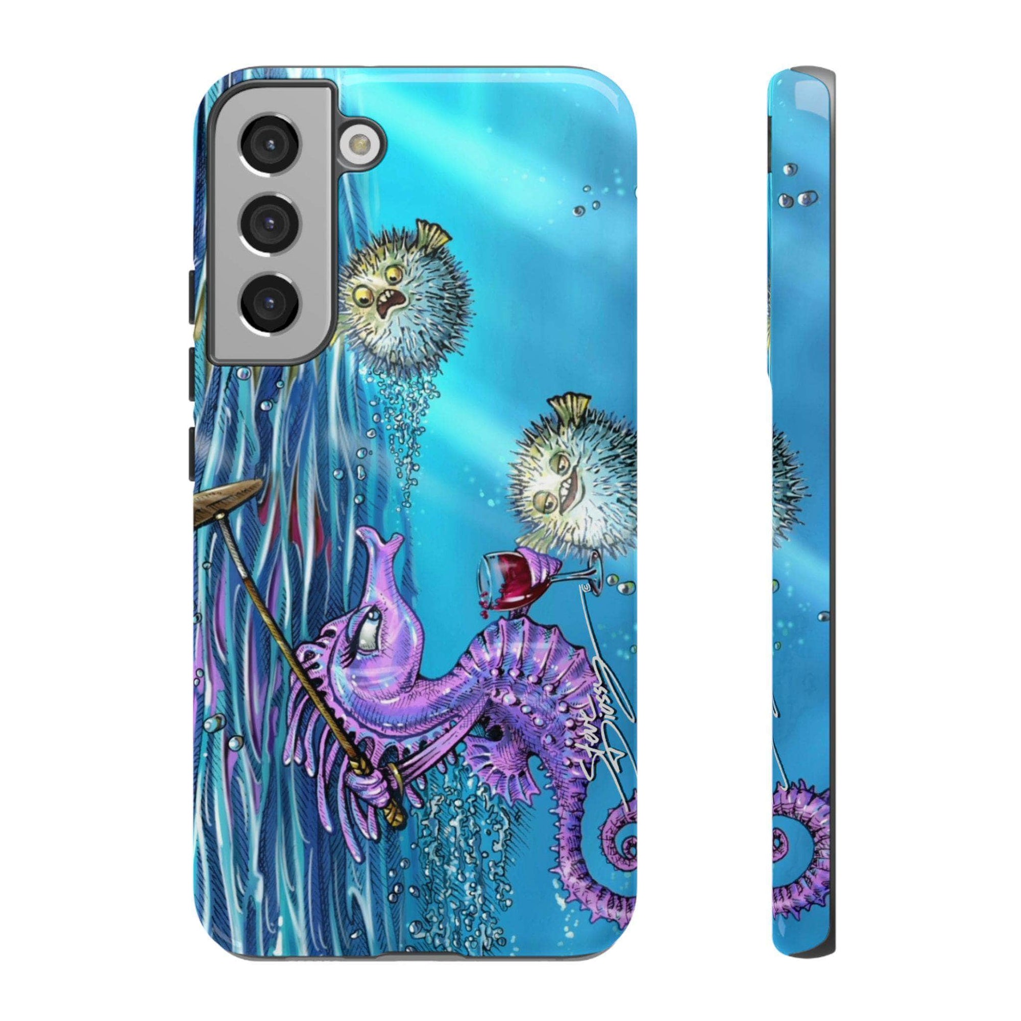 "Seahorse Blowout" Tough Phone Cases