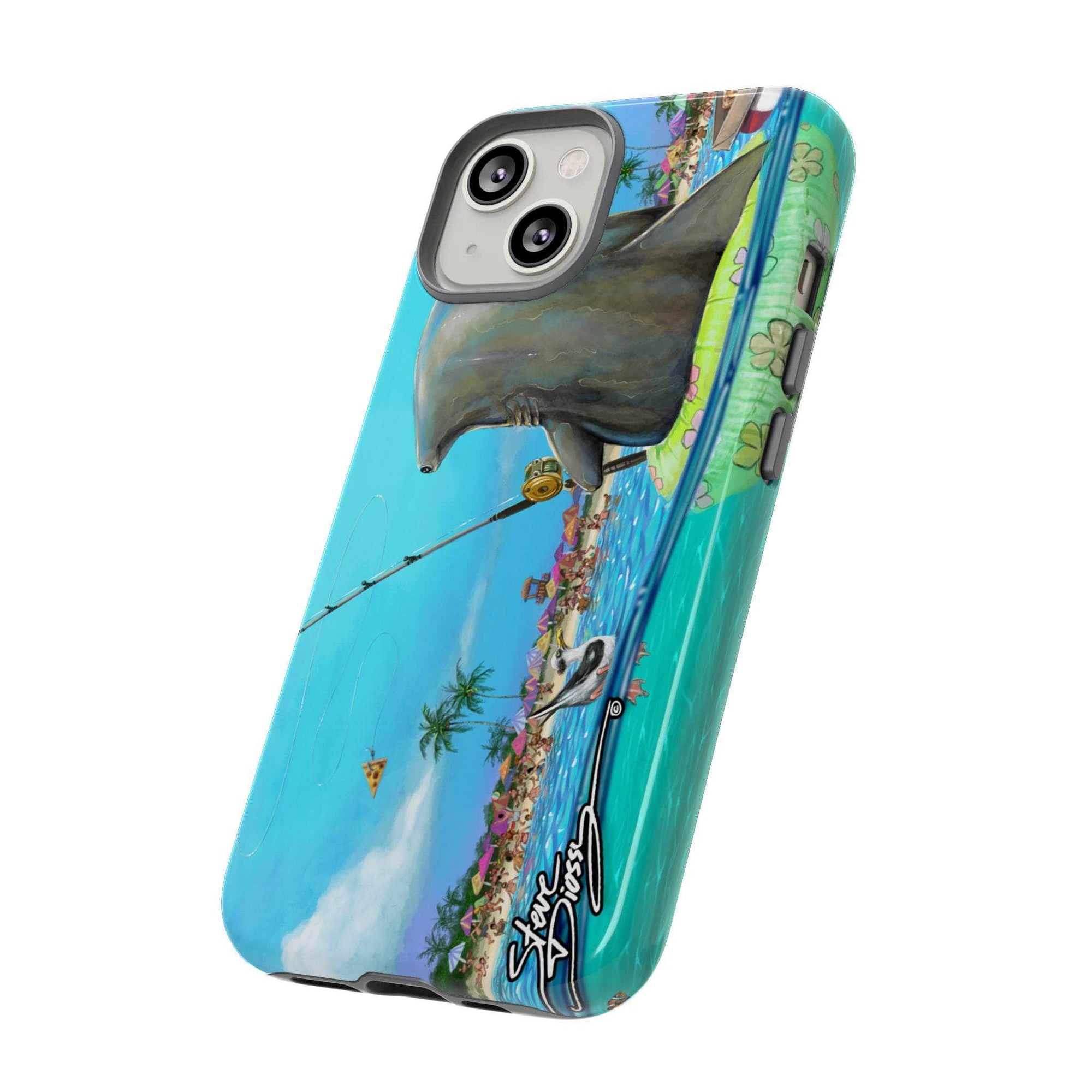 "Shark Fishing" Tough Phone Cases