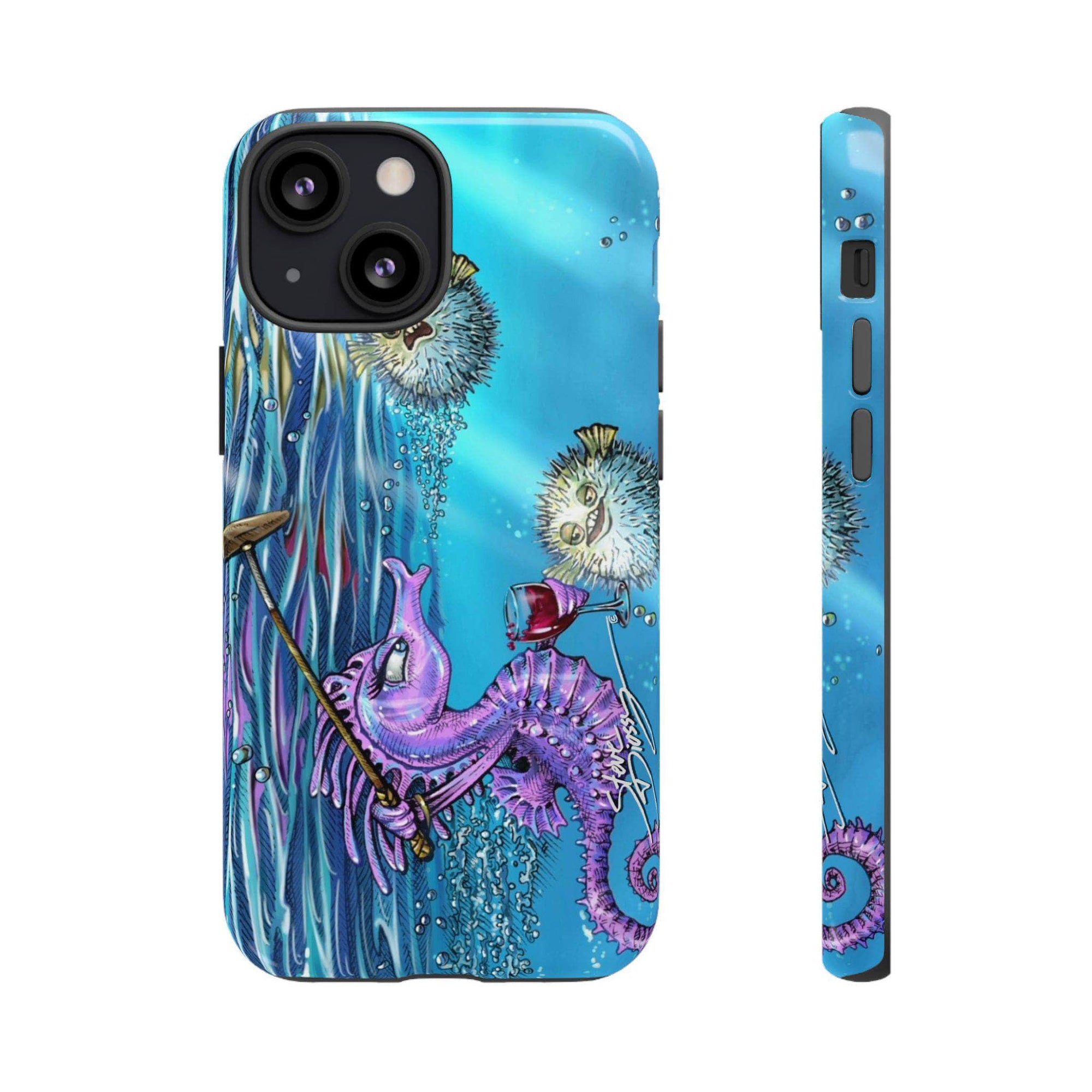 "Seahorse Blowout" Tough Phone Cases