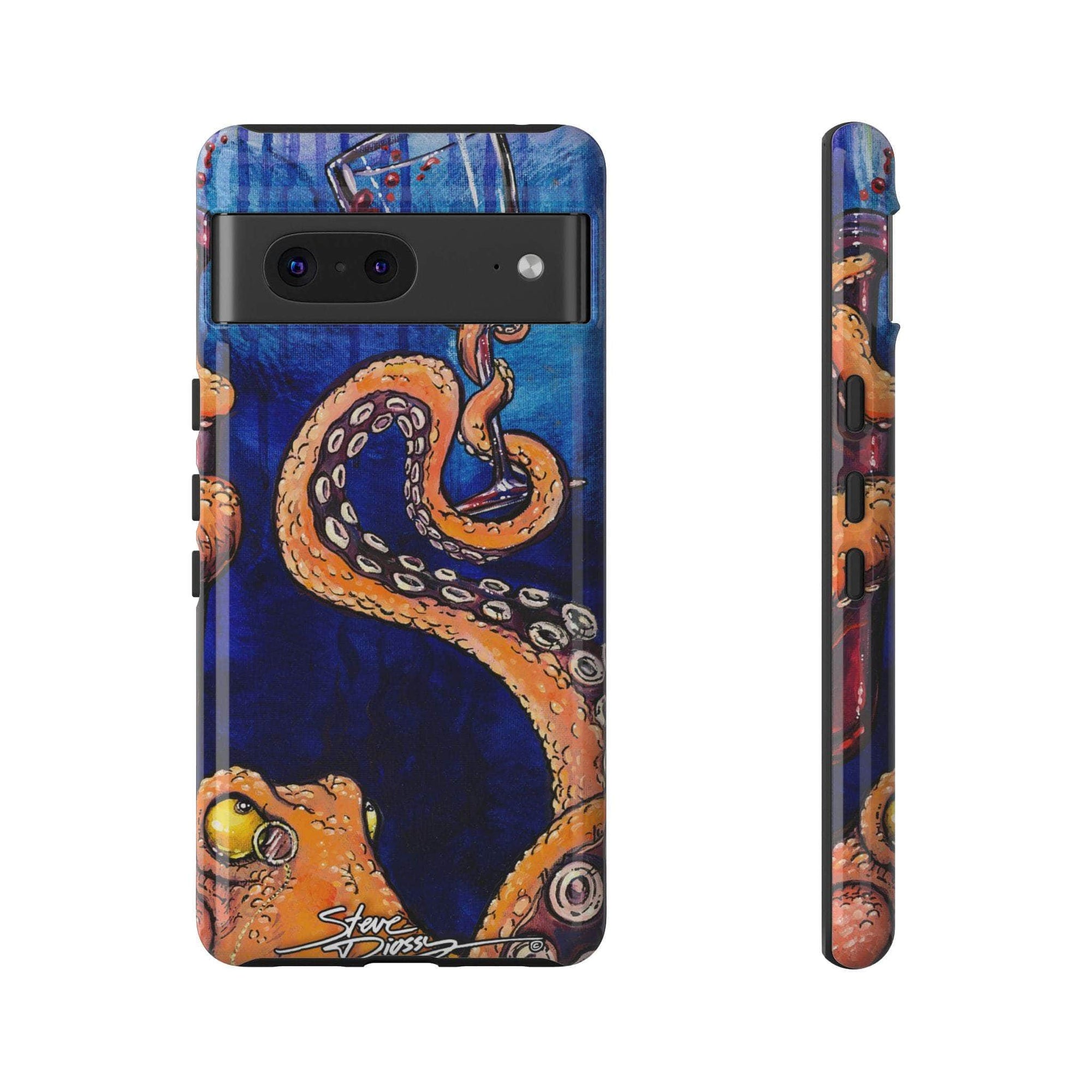 "Octopus the Connoisseur" Tough Phone Cases