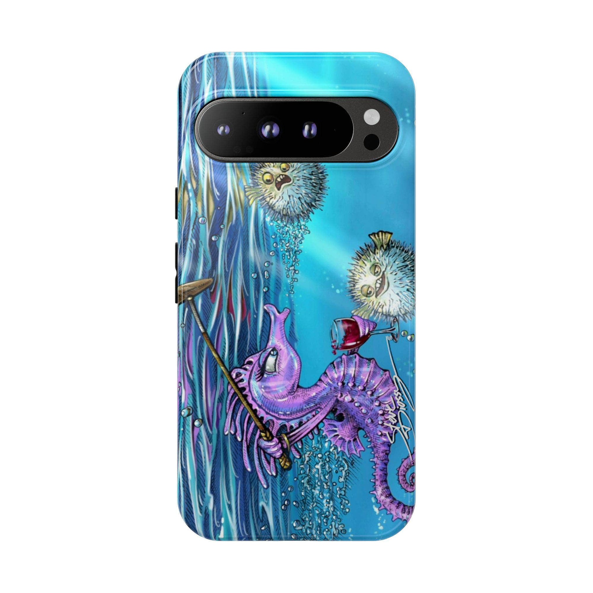 "Seahorse Blowout" Tough Phone Cases