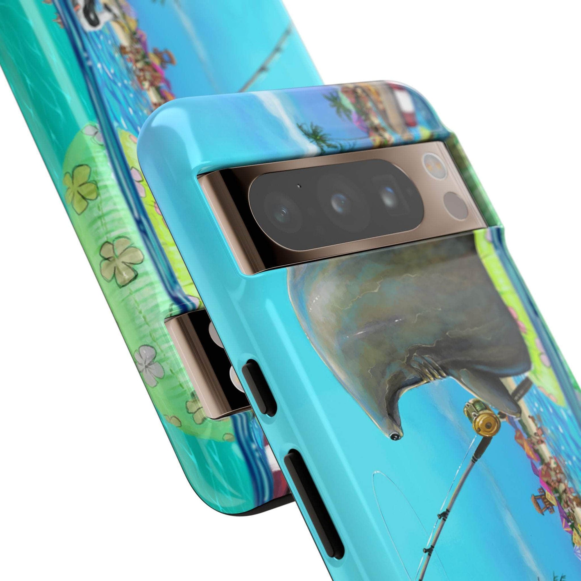 "Shark Fishing" Tough Phone Cases