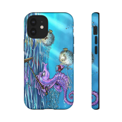 "Seahorse Blowout" Tough Phone Cases