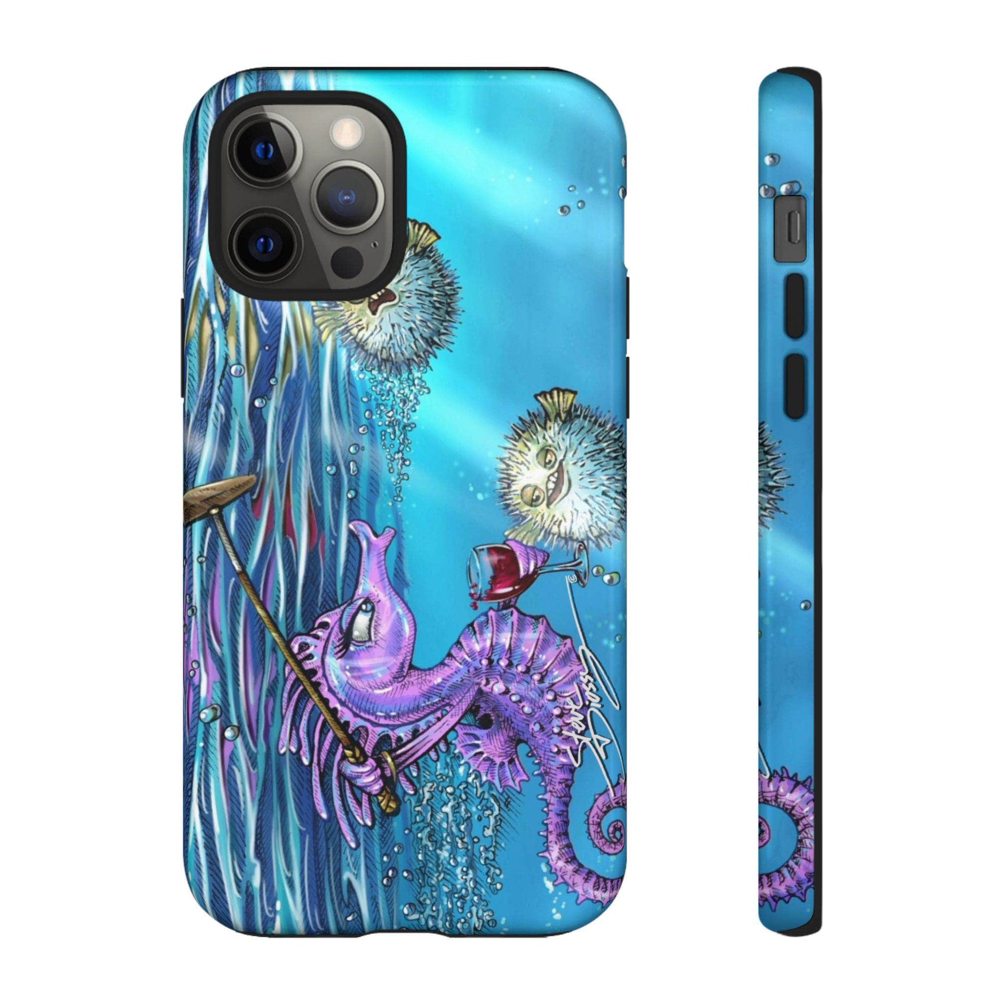 "Seahorse Blowout" Tough Phone Cases
