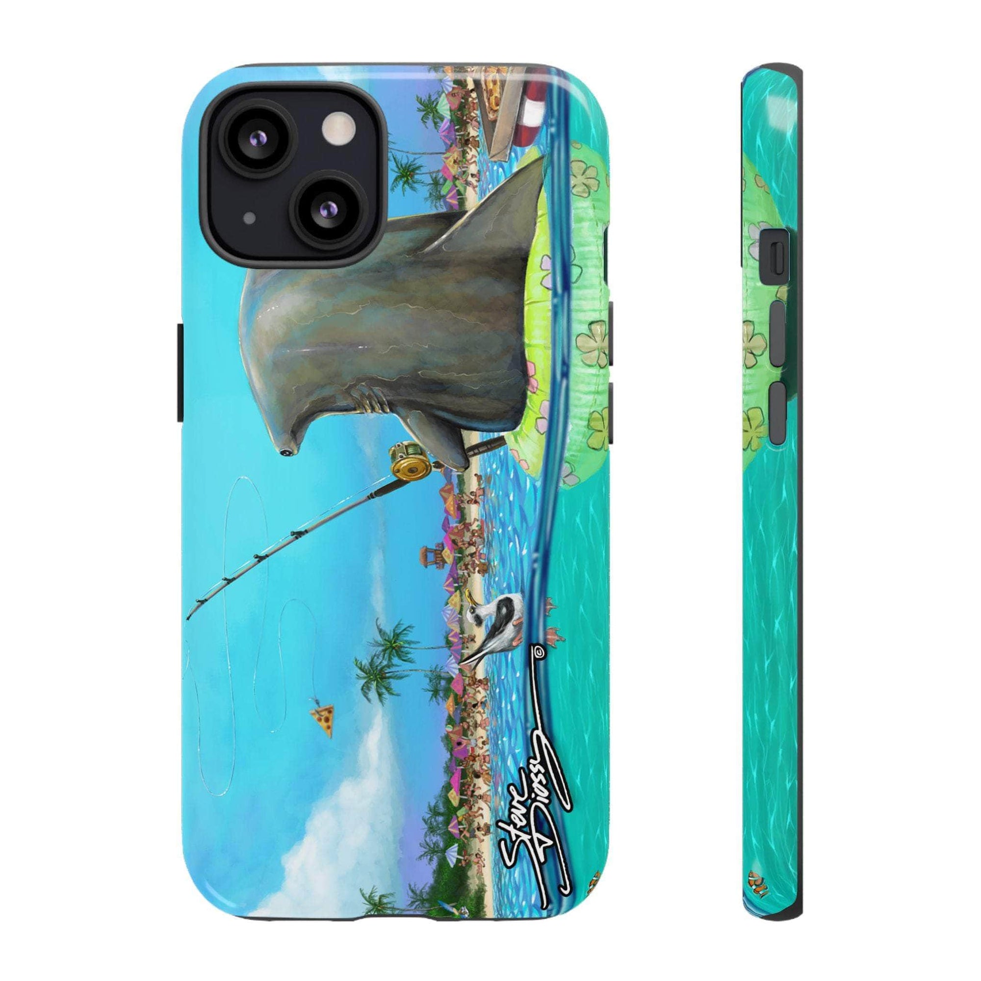"Shark Fishing" Tough Phone Cases