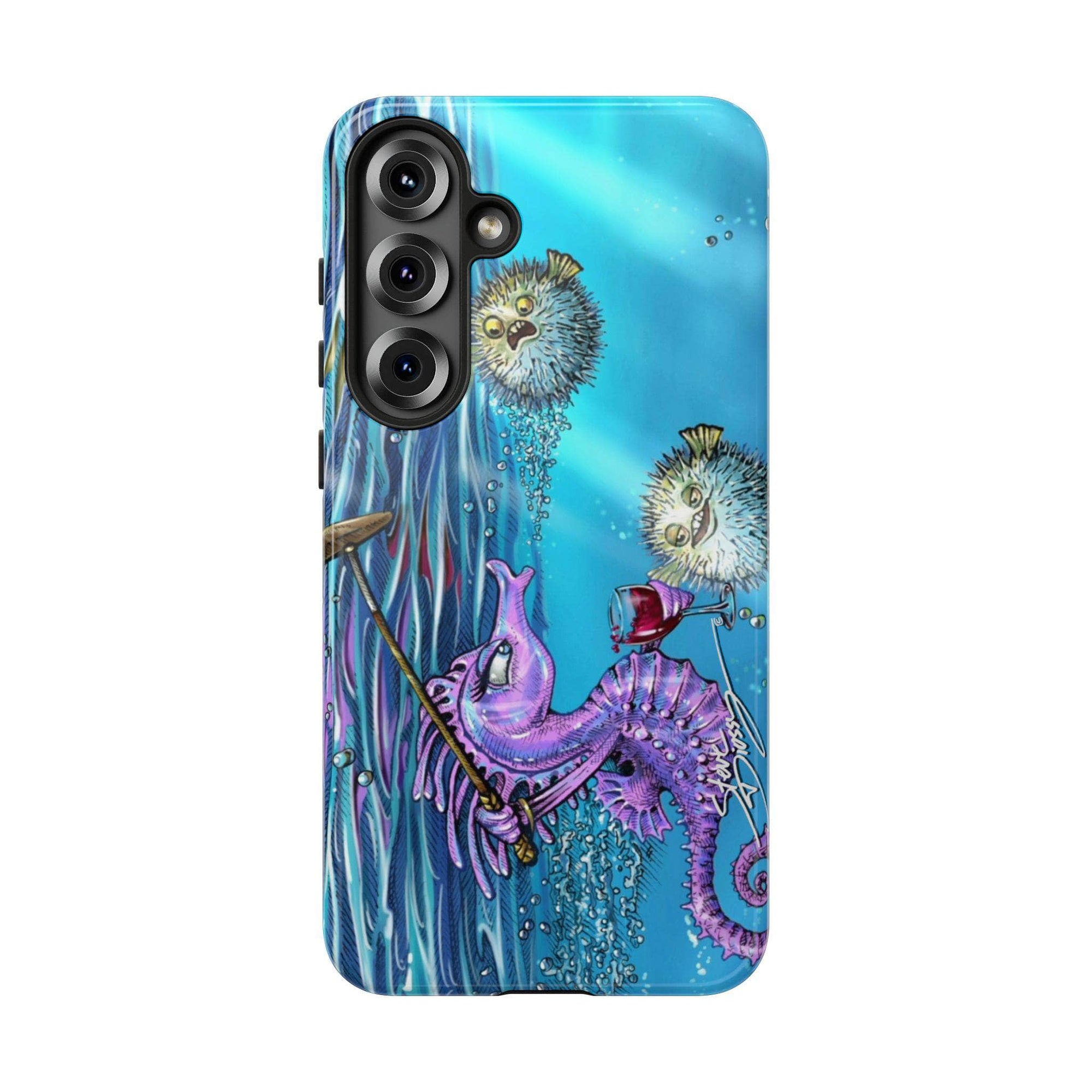"Seahorse Blowout" Tough Phone Cases