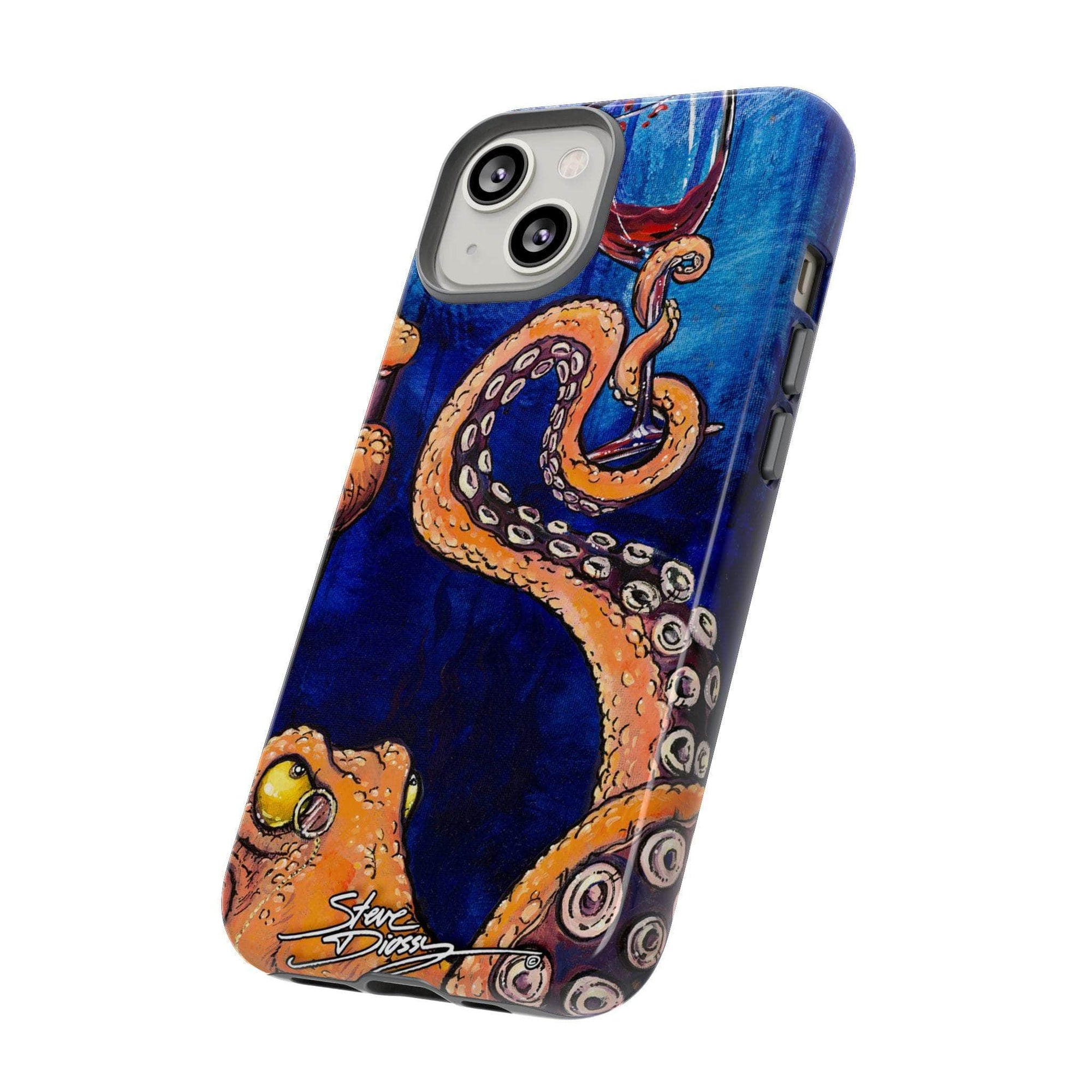 "Octopus the Connoisseur" Tough Phone Cases