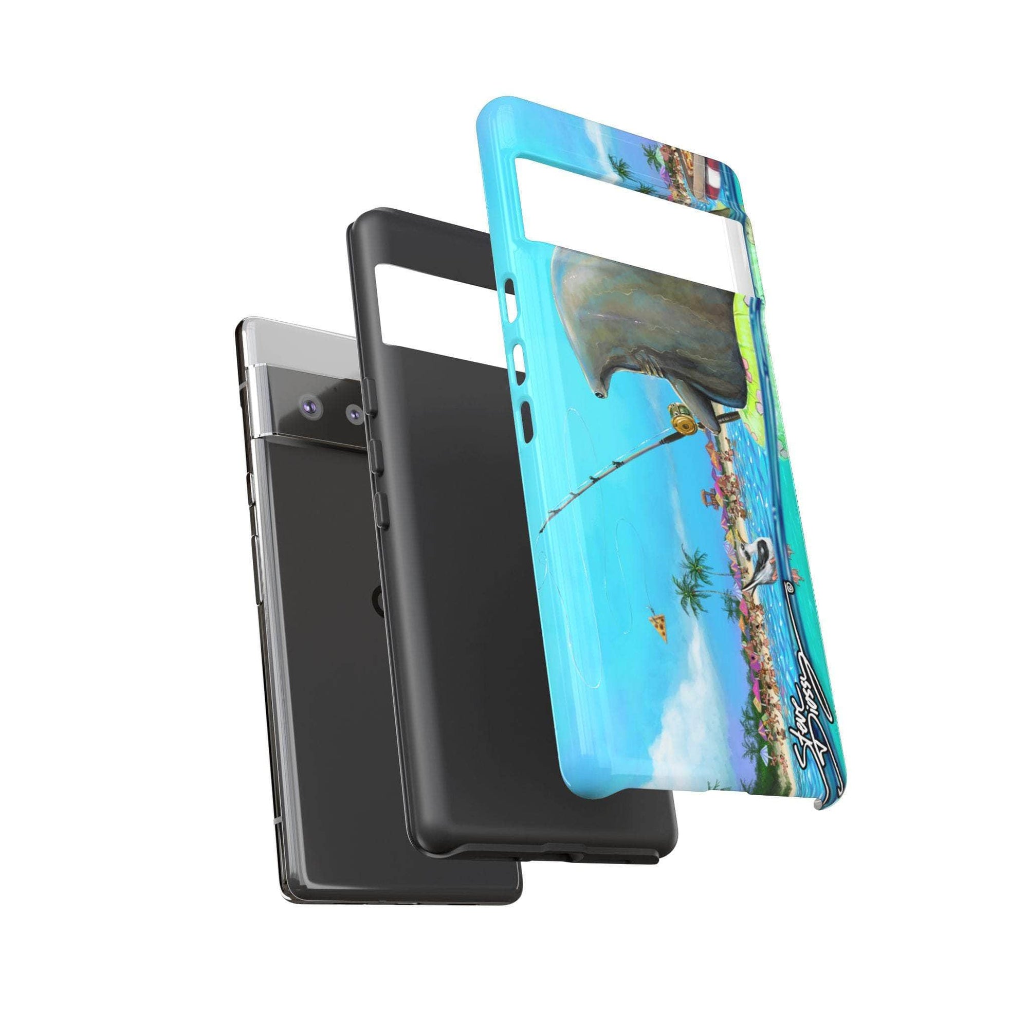 "Shark Fishing" Tough Phone Cases