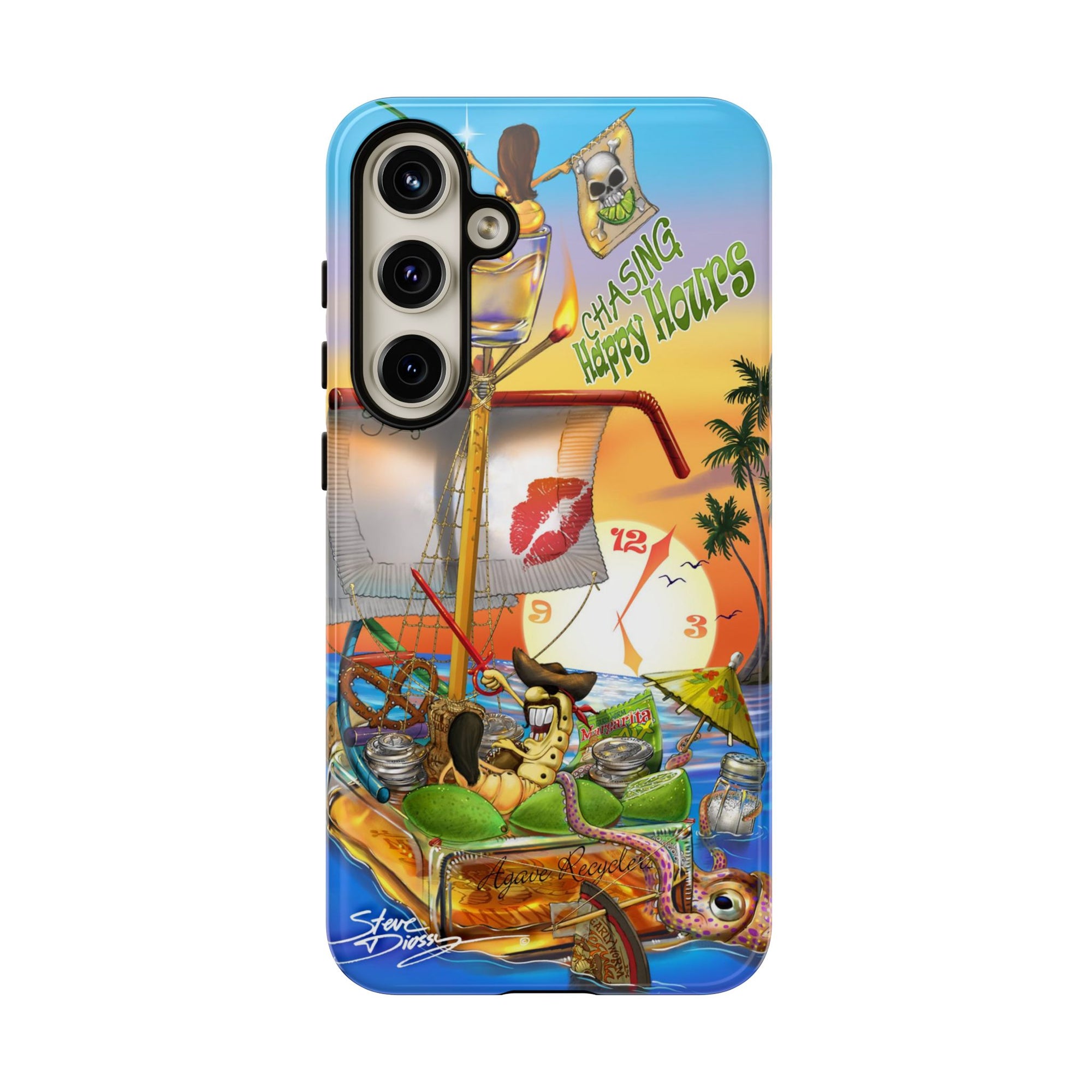 "Chasing Happy Hours" Tough Phone Cases
