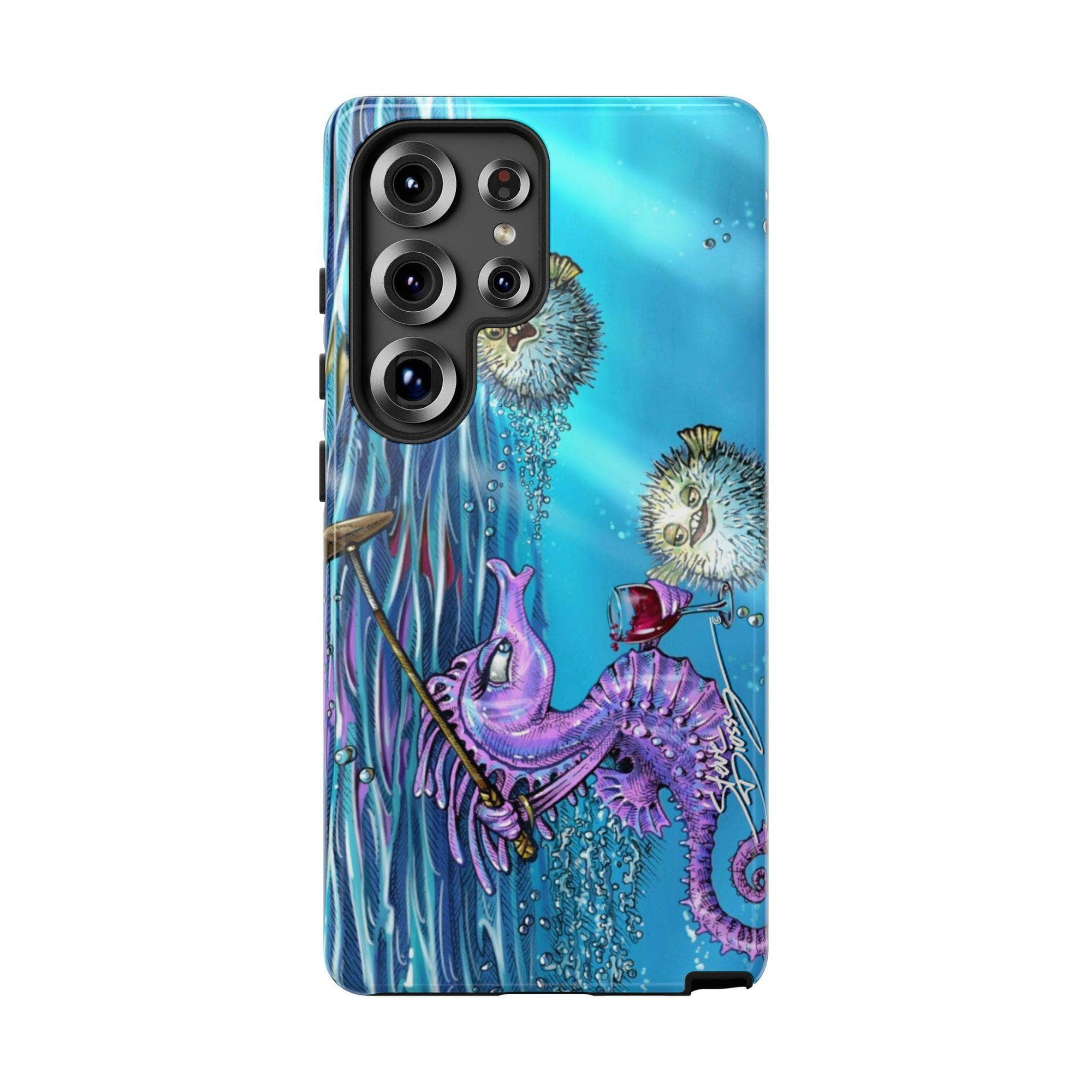 "Seahorse Blowout" Tough Phone Cases