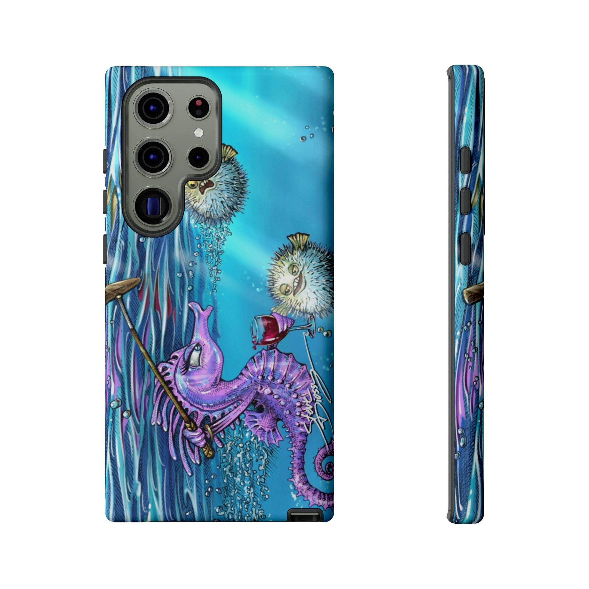 "Seahorse Blowout" Tough Phone Cases