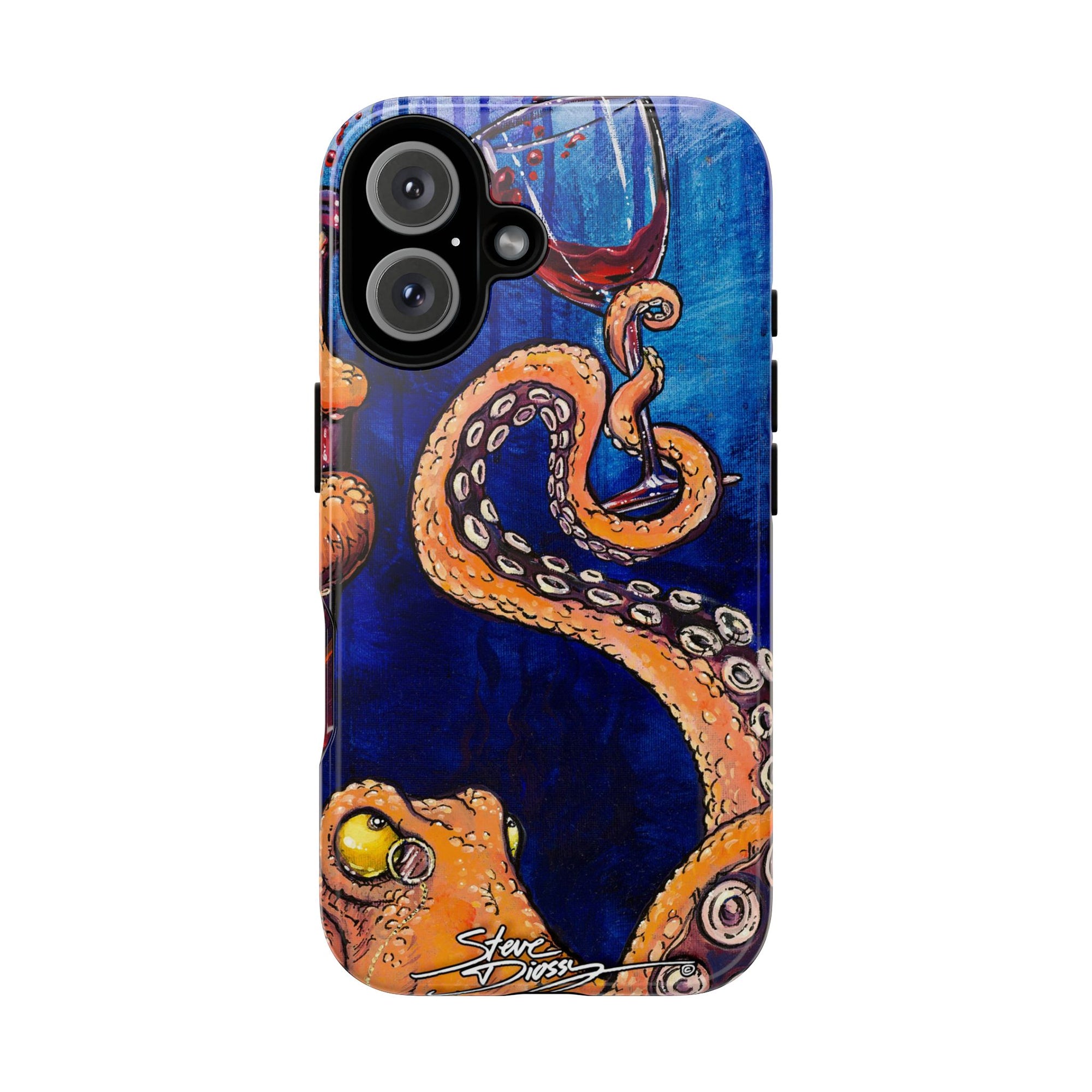 "Octopus the Connoisseur" Tough Phone Cases