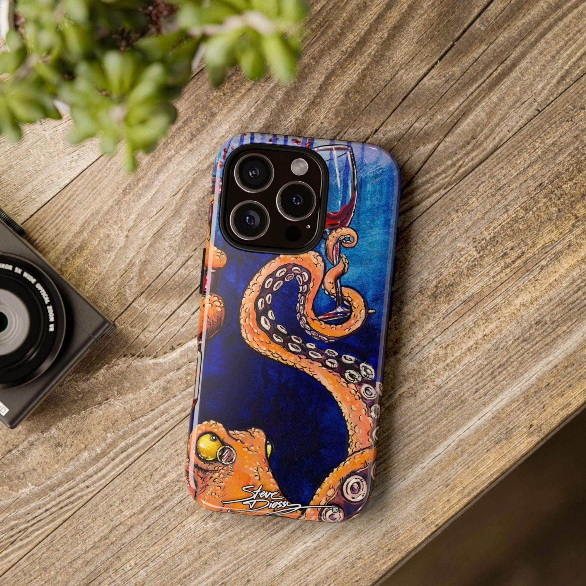 "Octopus the Connoisseur" Tough Phone Cases