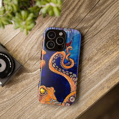 "Octopus the Connoisseur" Tough Phone Cases