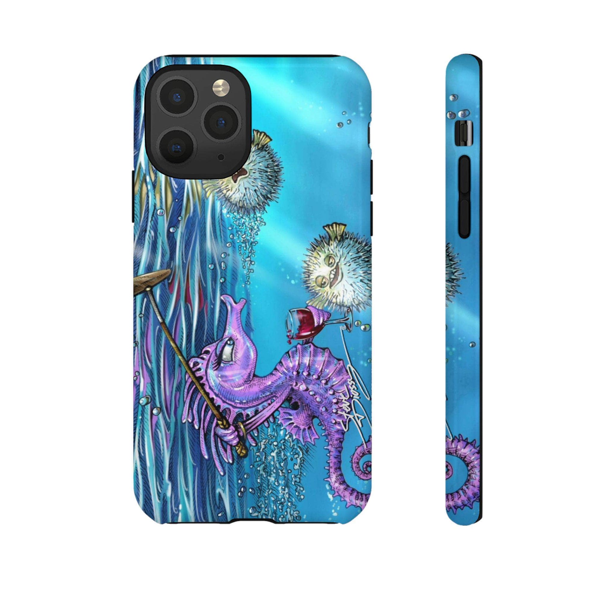 "Seahorse Blowout" Tough Phone Cases