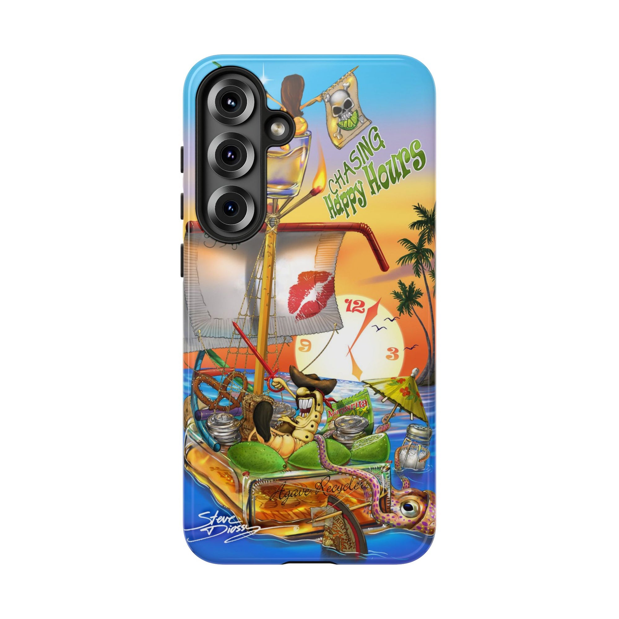 "Chasing Happy Hours" Tough Phone Cases