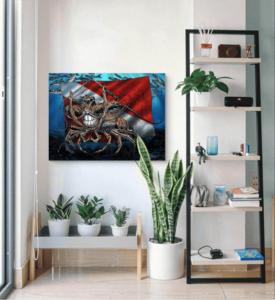 "Tickle This Lobster" Limited Edition Canvas