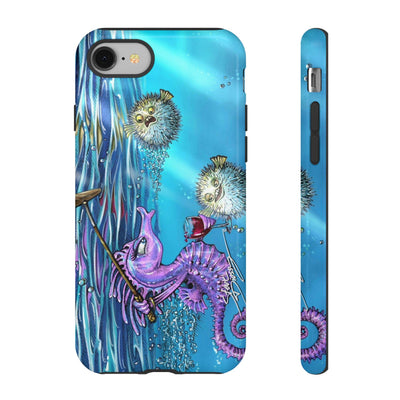 "Seahorse Blowout" Tough Phone Cases