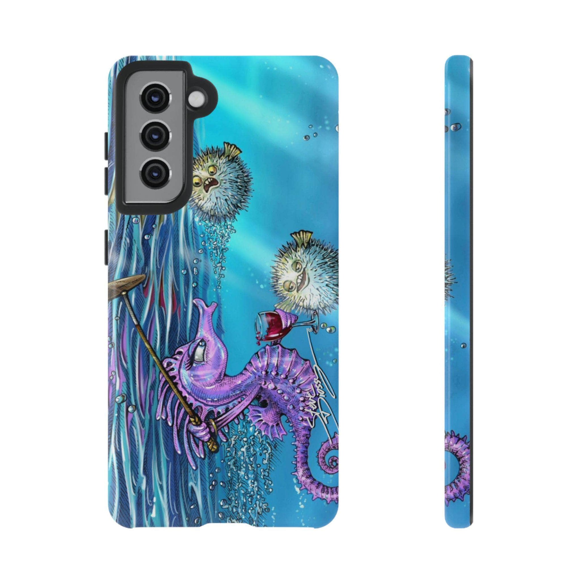 "Seahorse Blowout" Tough Phone Cases