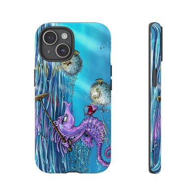 "Seahorse Blowout" Tough Phone Cases