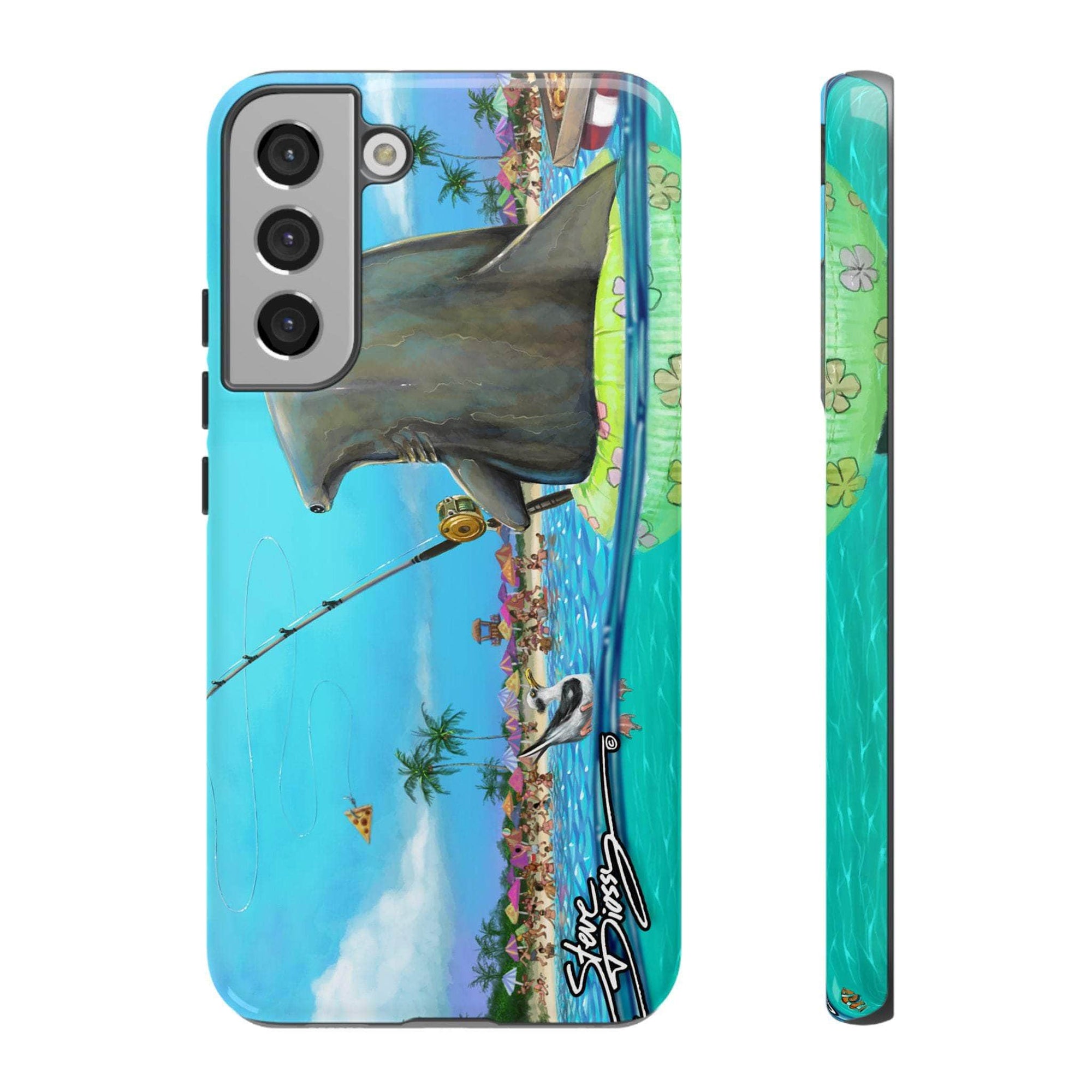 "Shark Fishing" Tough Phone Cases