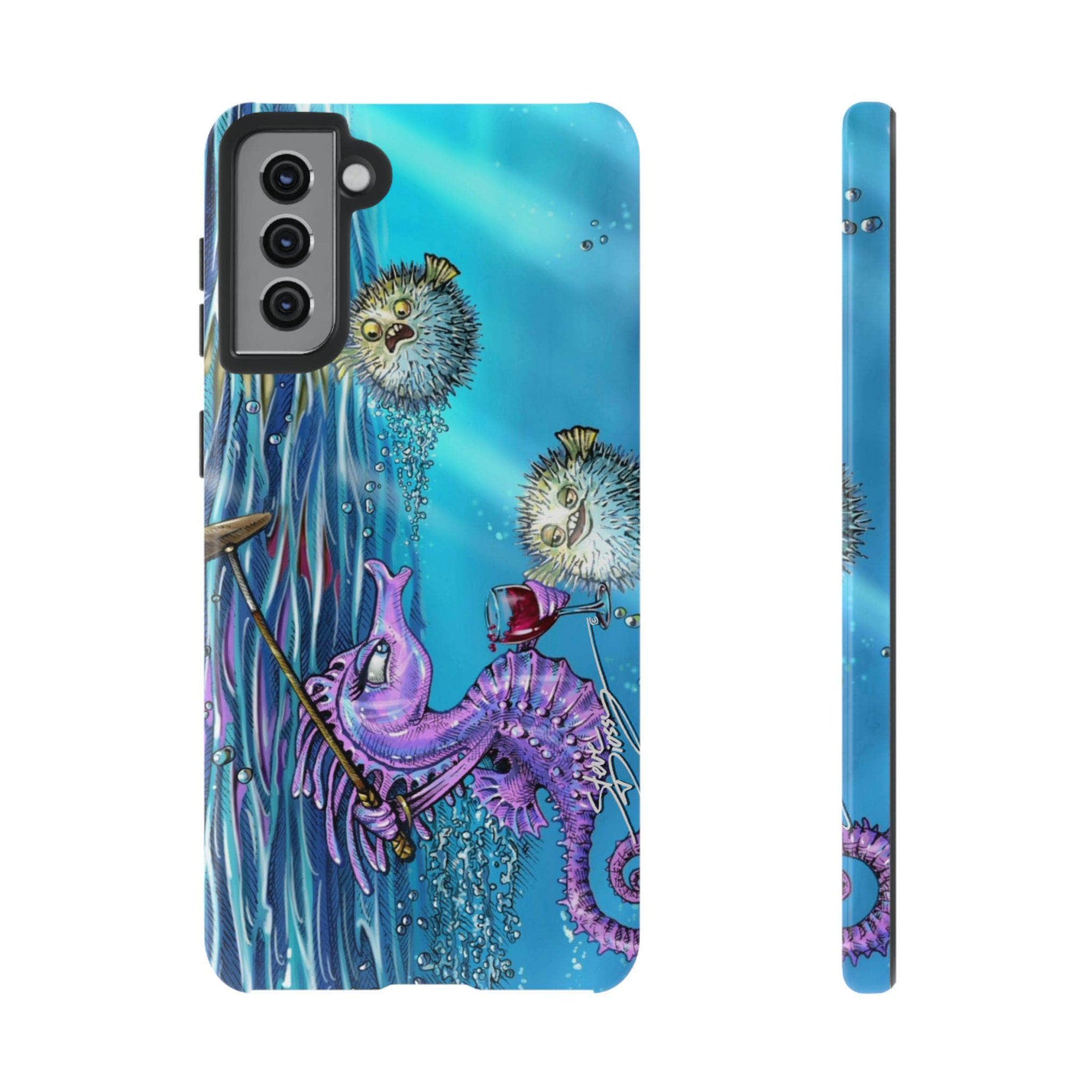 "Seahorse Blowout" Tough Phone Cases