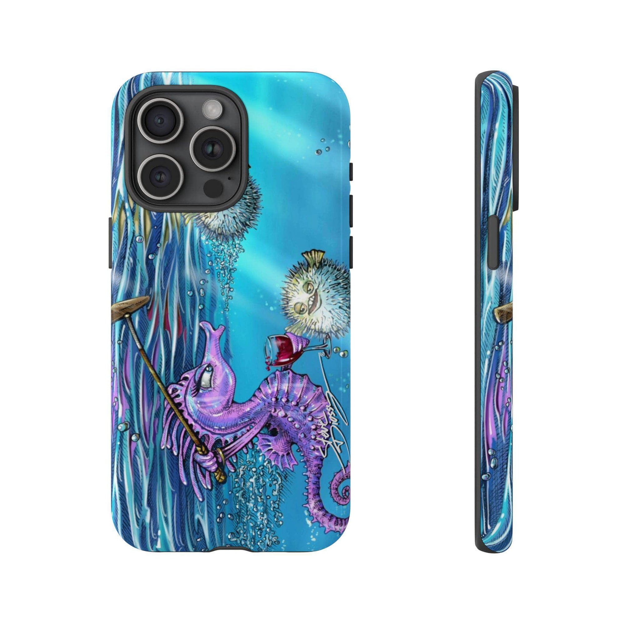 "Seahorse Blowout" Tough Phone Cases