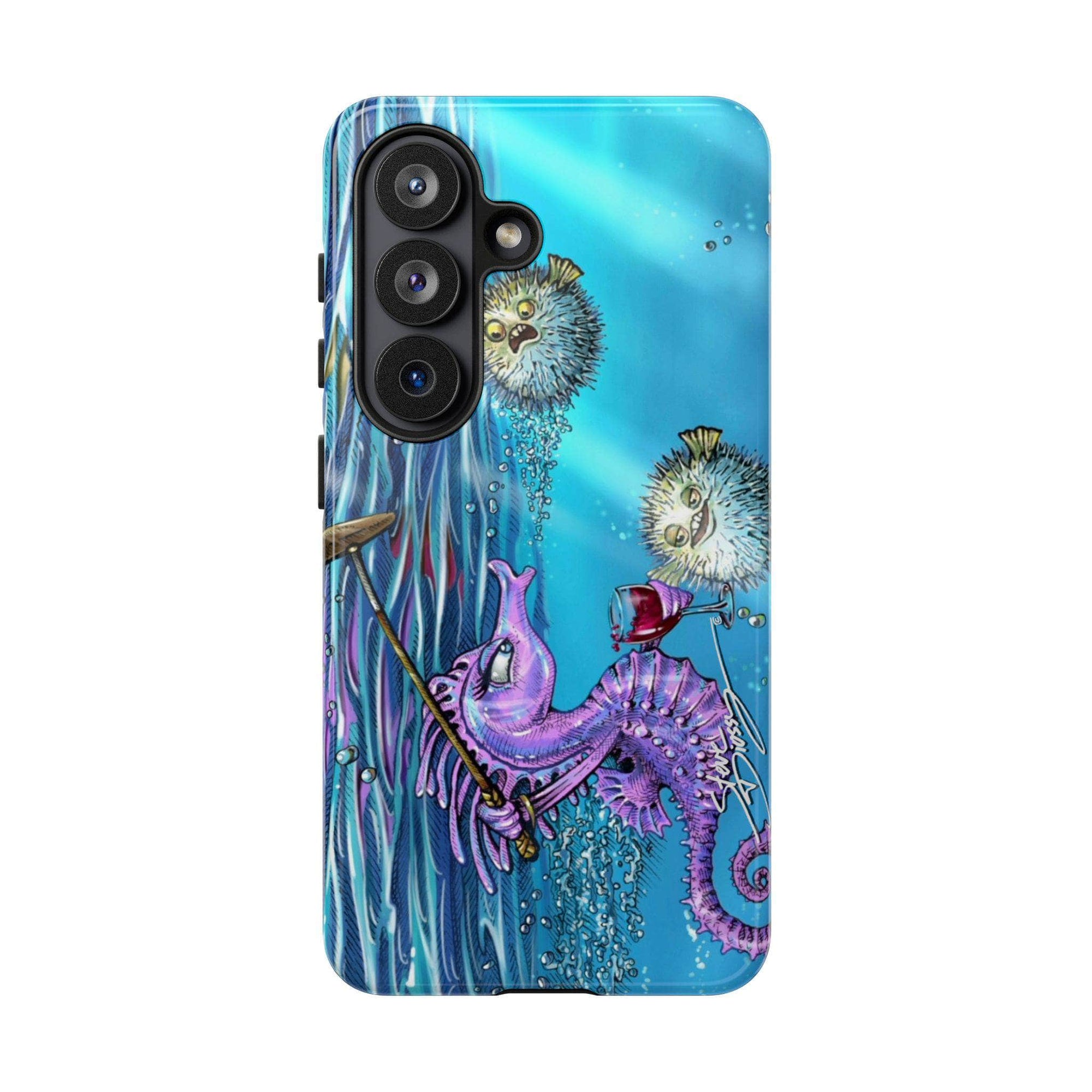 "Seahorse Blowout" Tough Phone Cases