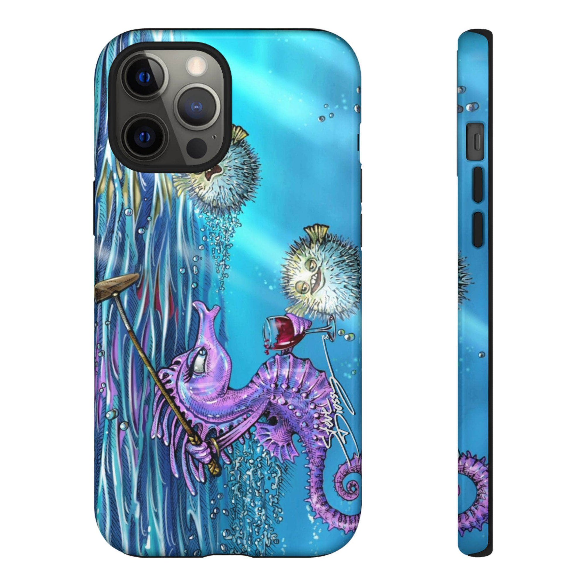 "Seahorse Blowout" Tough Phone Cases