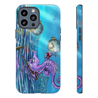 "Seahorse Blowout" Tough Phone Cases