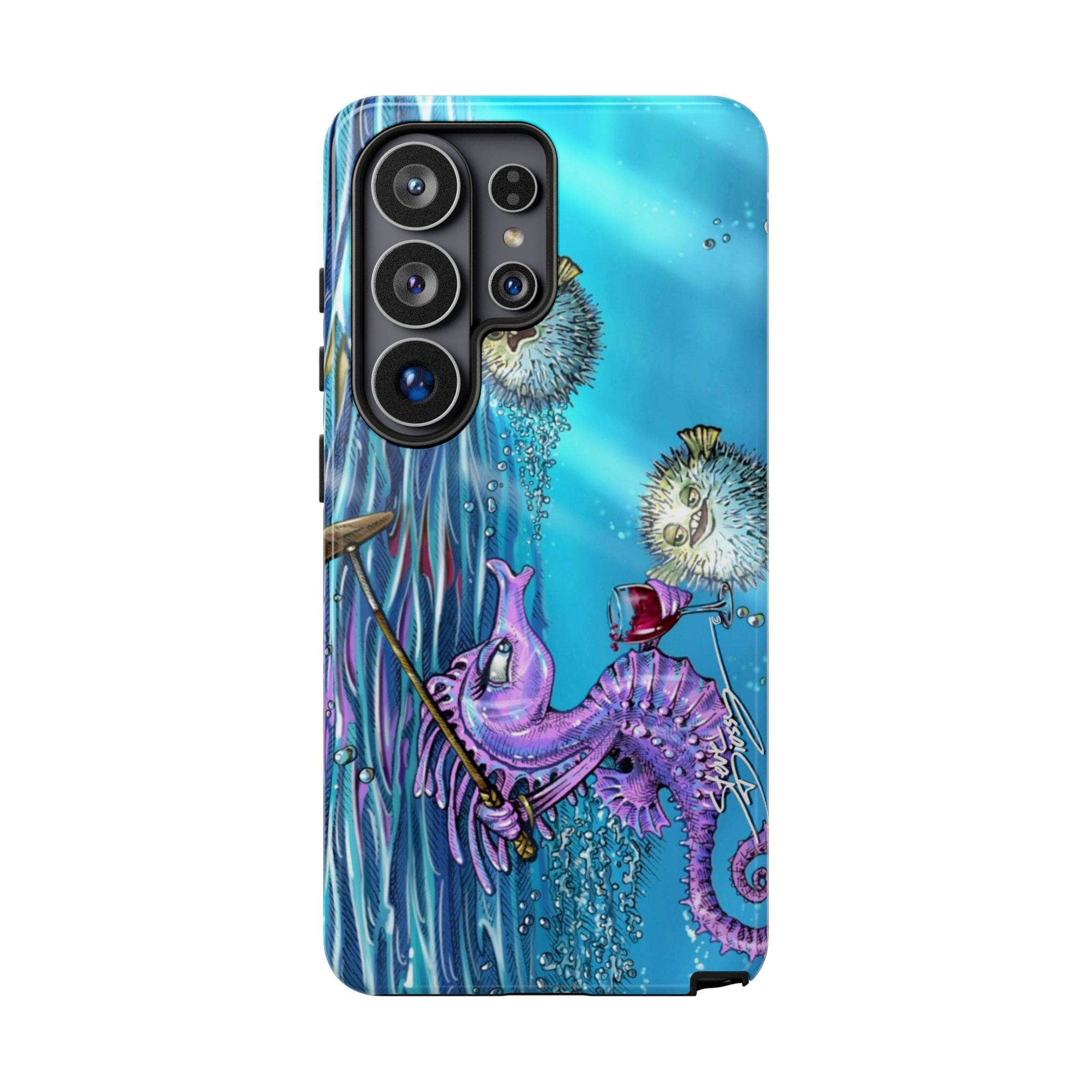 "Seahorse Blowout" Tough Phone Cases
