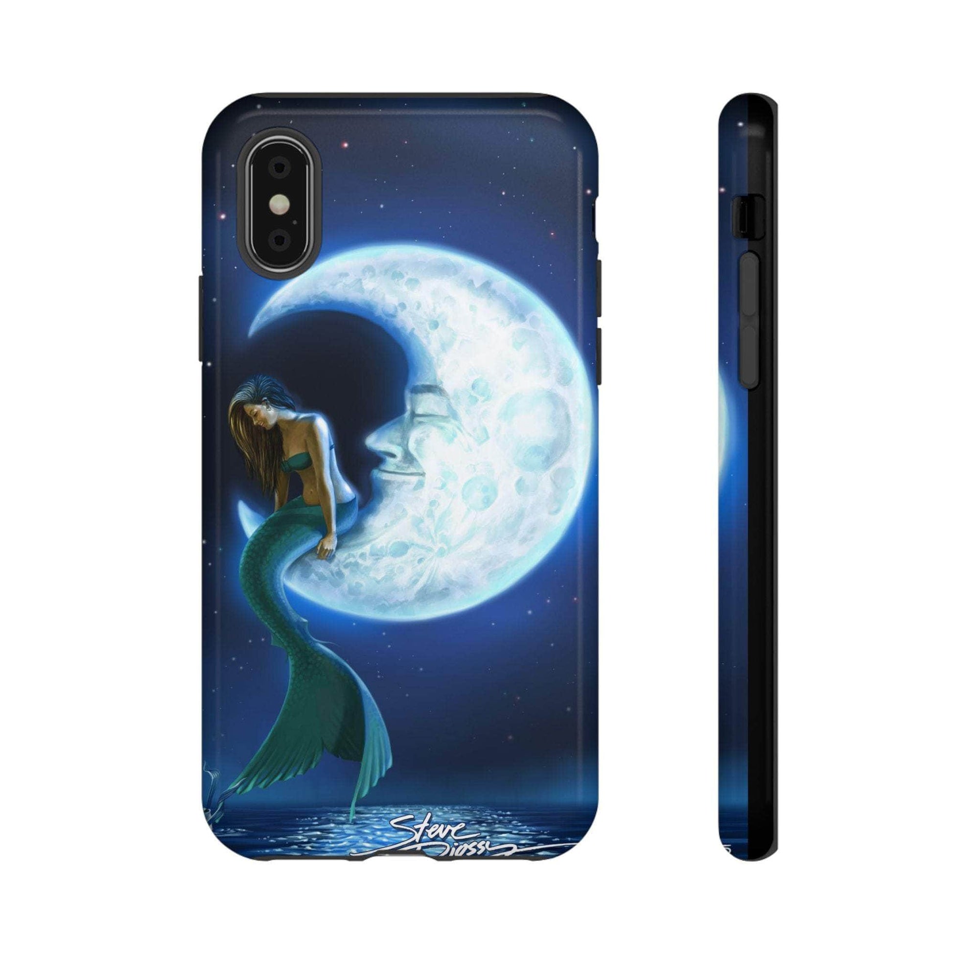"Mermaid in the Moon" Tough Phone Cases