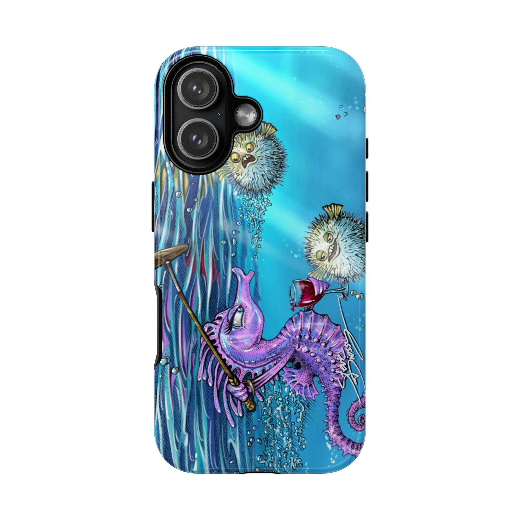 "Seahorse Blowout" Tough Phone Cases