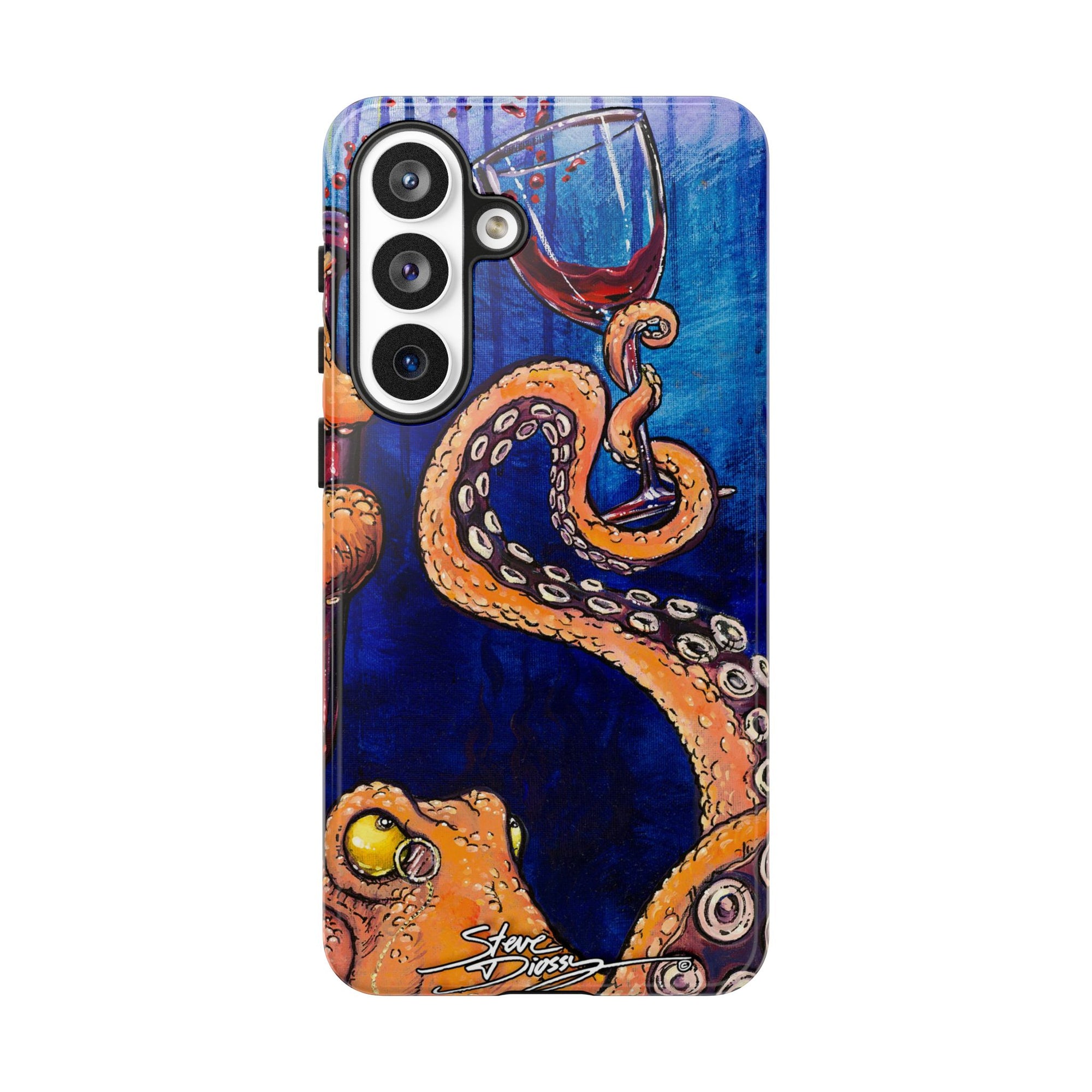 "Octopus the Connoisseur" Tough Phone Cases