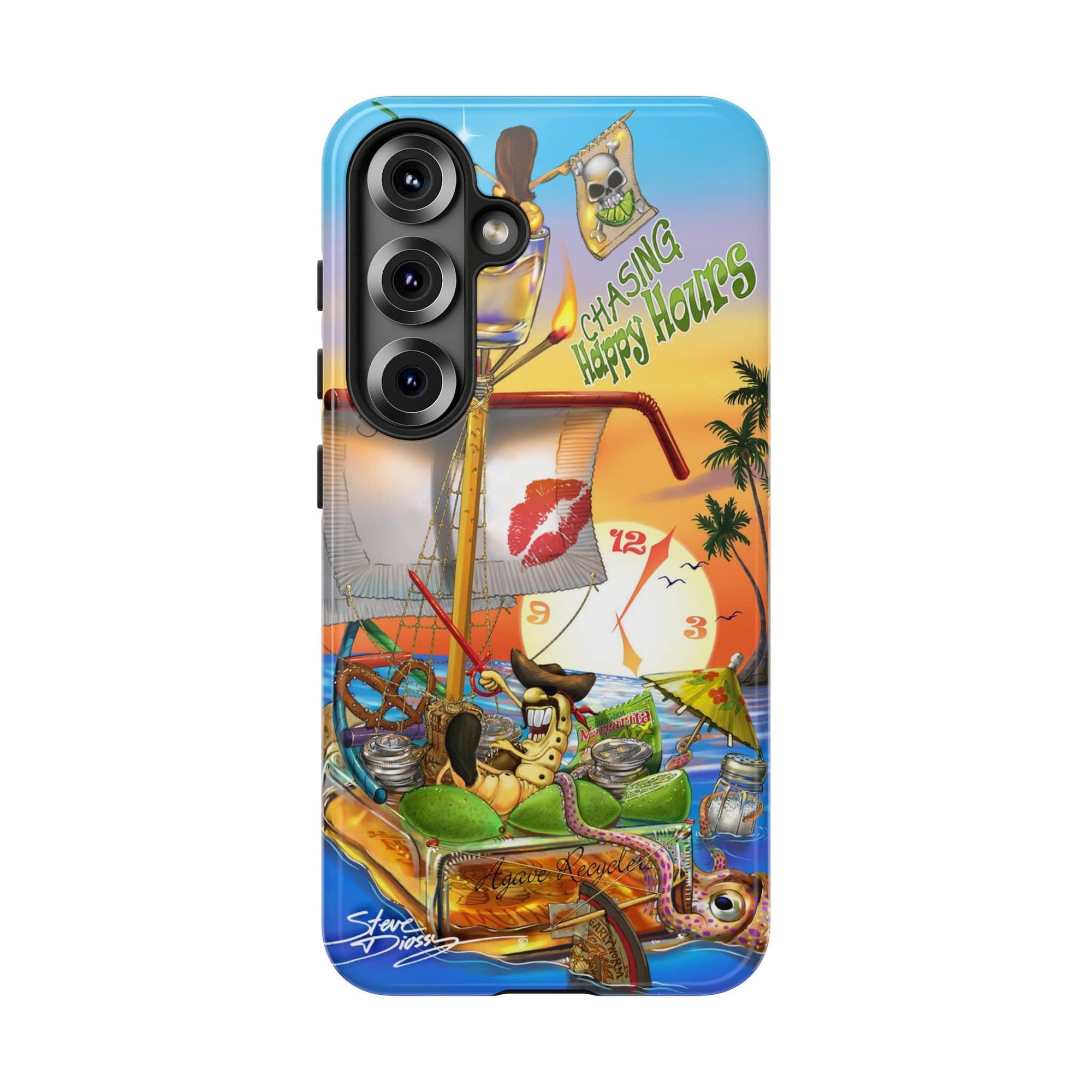 "Chasing Happy Hours" Tough Phone Cases