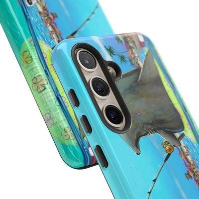 "Shark Fishing" Tough Phone Cases