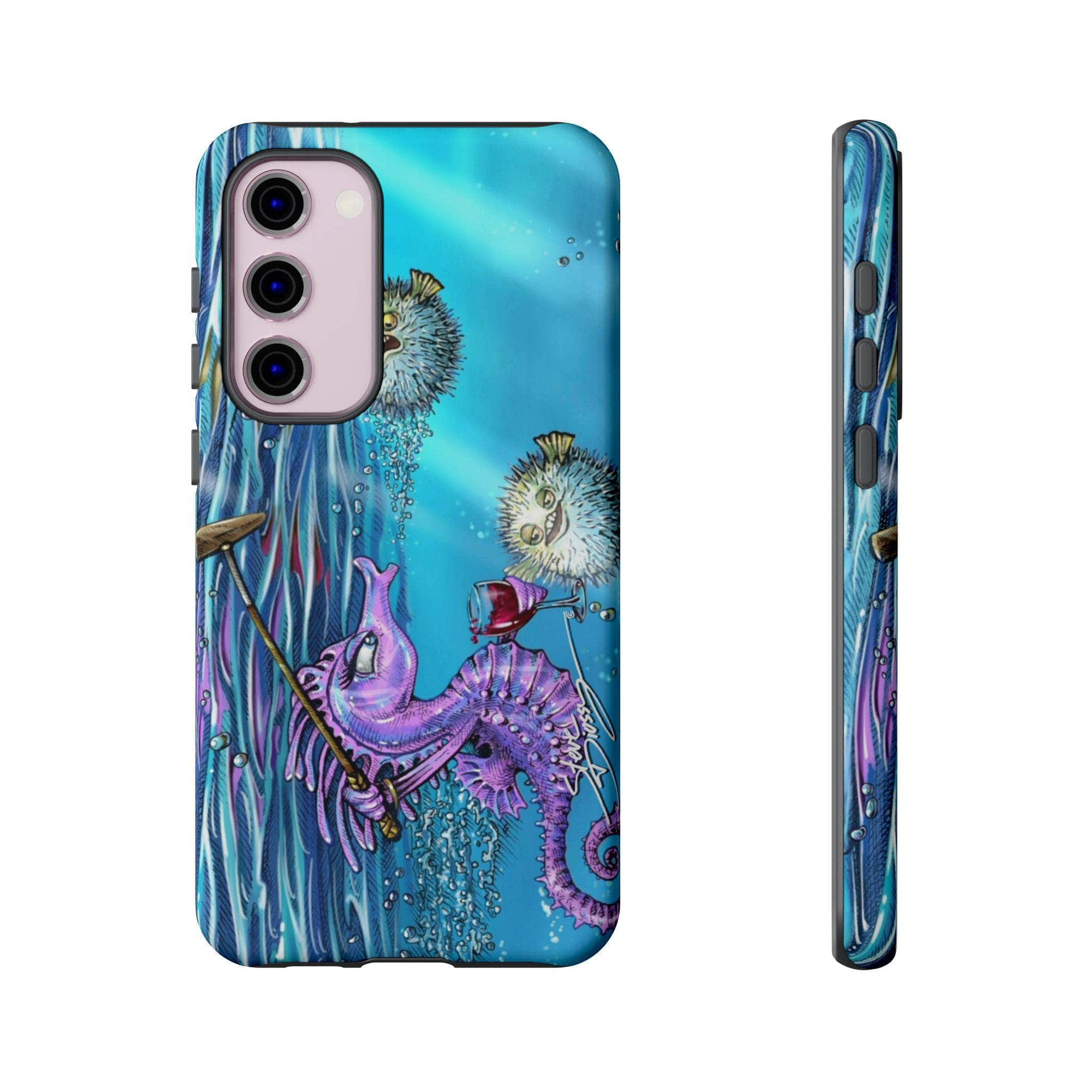 "Seahorse Blowout" Tough Phone Cases