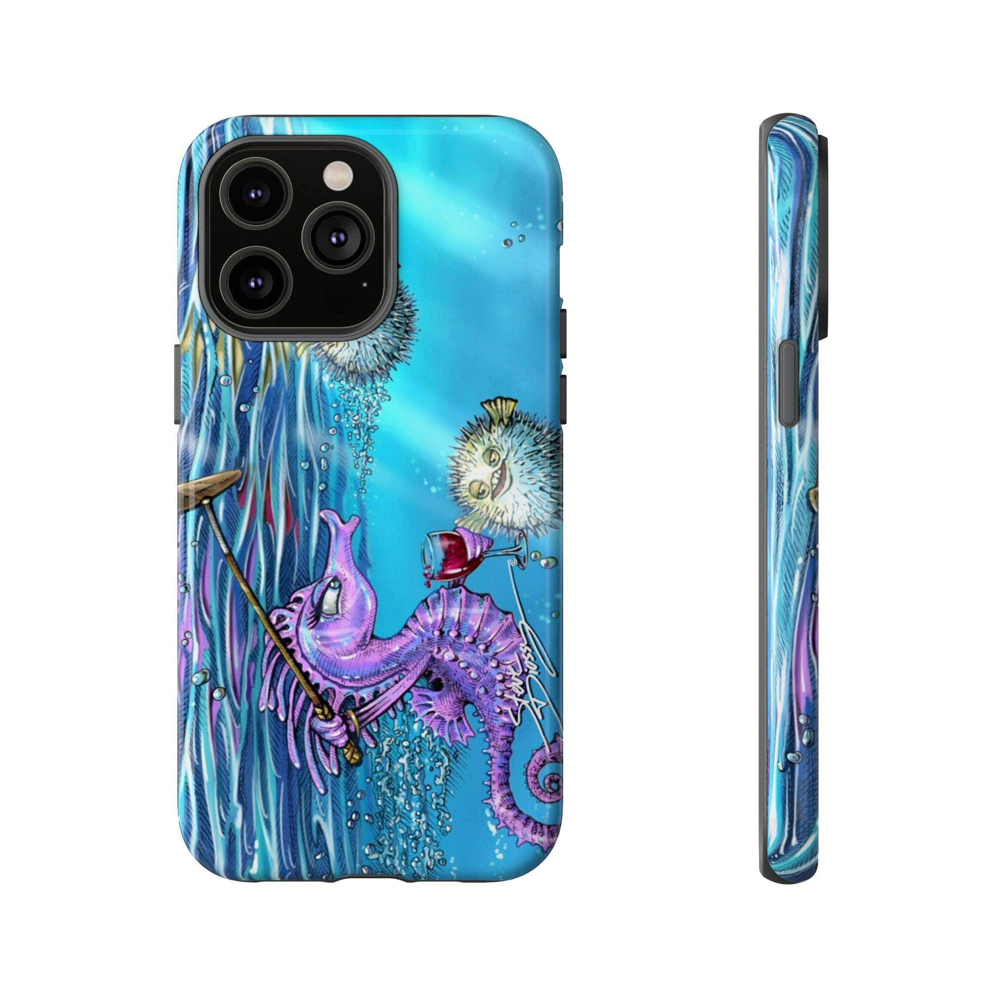 "Seahorse Blowout" Tough Phone Cases