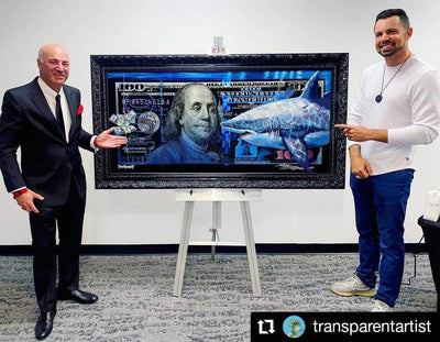 "Shark Tank" Original Mixed Media on Canvas