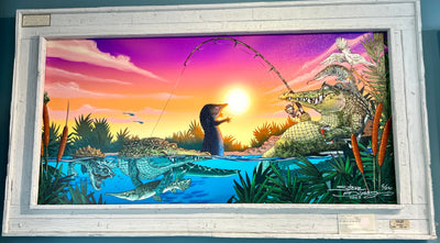 "Gator Fishing" Limited Edition Canvas